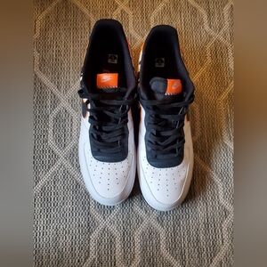 Nike Mens Air Force 1's Orange/Black Size 13